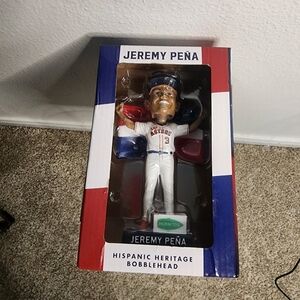 Astros Bobblehead with Blue and Red Accents
